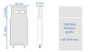 Mindestgröße Sonderanfertigung USB Stick