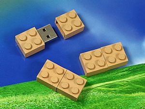Biokunststoff Brick USB-Stick