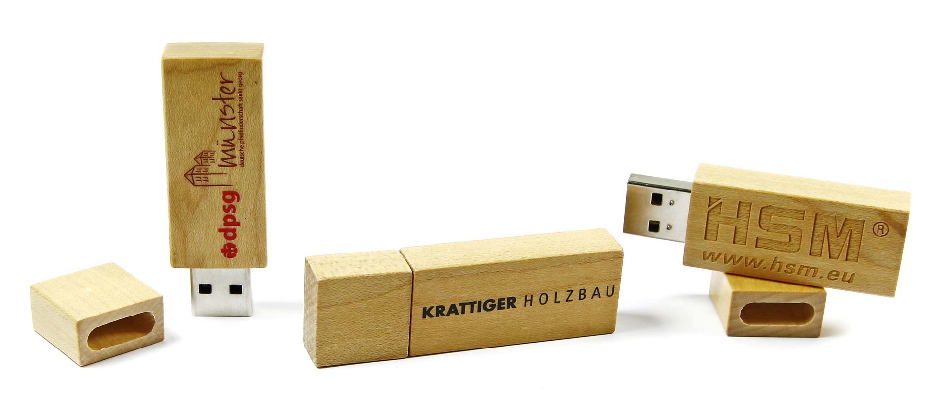 holz usb stick mit logo gravur