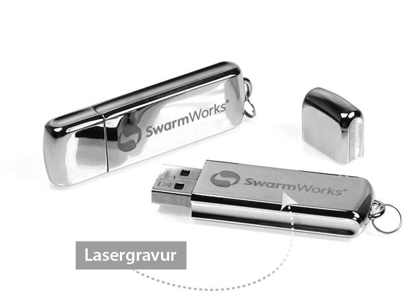 usb metall lasergravur