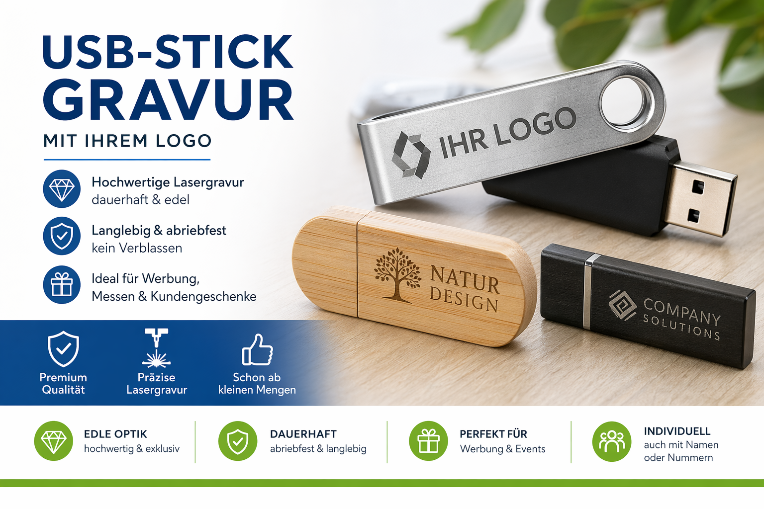 USB Stick mit Gravur