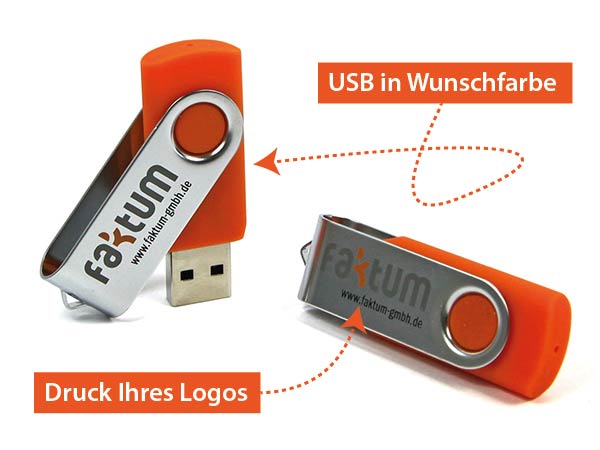 usb stick wunschfarbe aufdruck