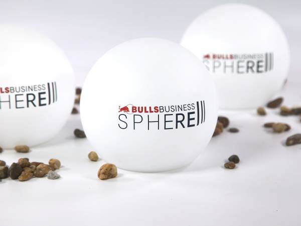 led kugel sphere mit redbull logo