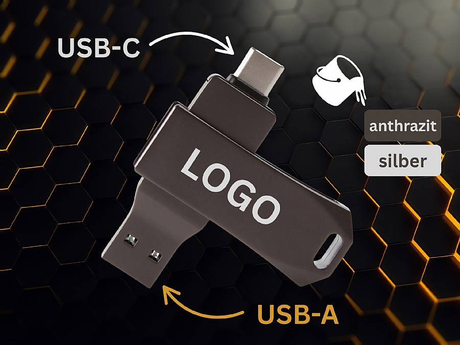 MetalDrive Pro Duo M - USB-Stick mit Typ-C und Typ-A Anschluss