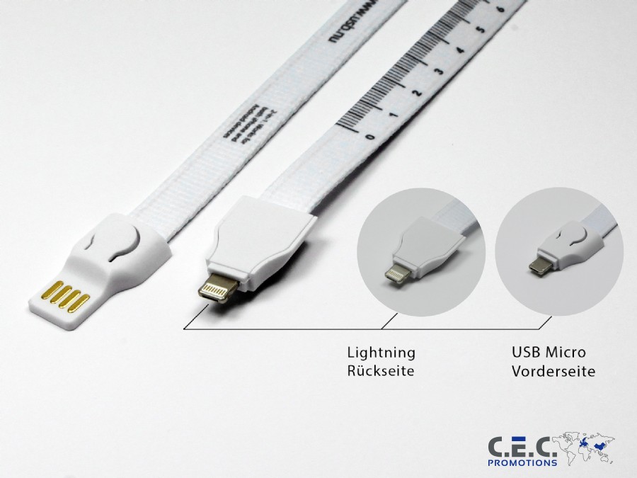 2-in-1 Lanyard Ladekabel