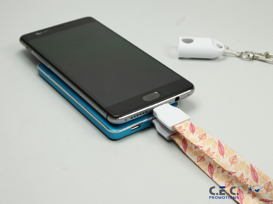 2-in-1 Lanyard Ladekabel
