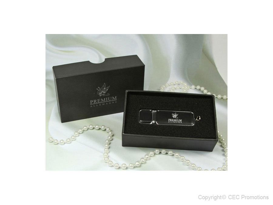 USB-Stick Leder Geschenkbundle schwarz