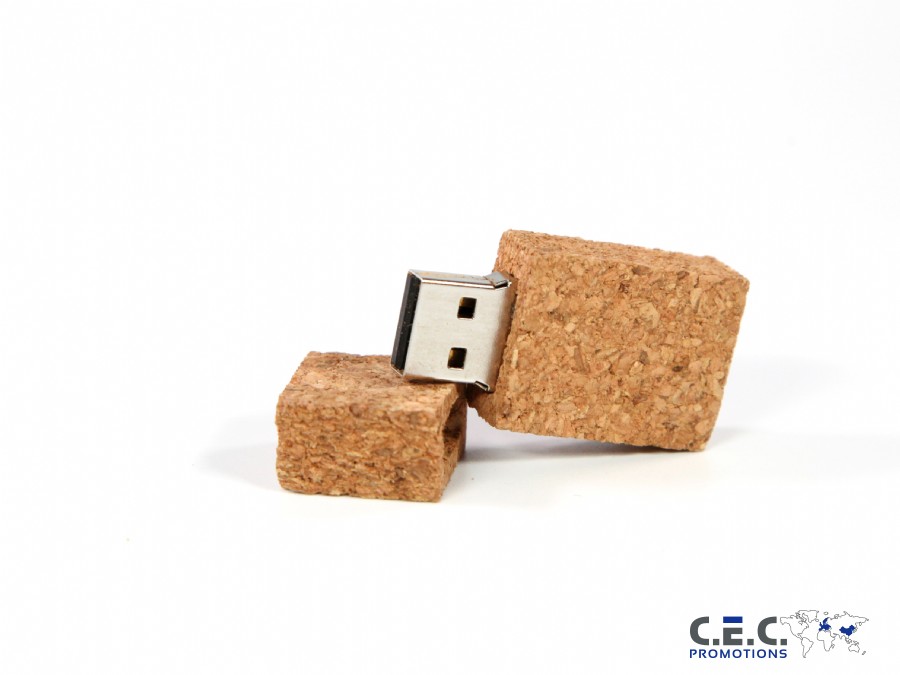 USB-Stick aus Kork (eckig)