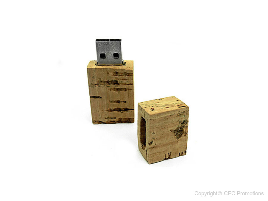 USB-Stick aus Kork (eckig)