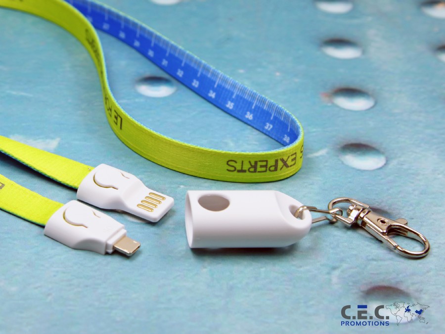 2-in-1 Lanyard Ladekabel