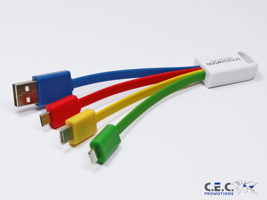 Ladekabel Color 3-in-1