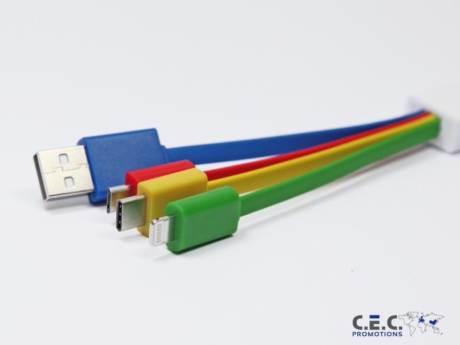 Ladekabel Color 3-in-1