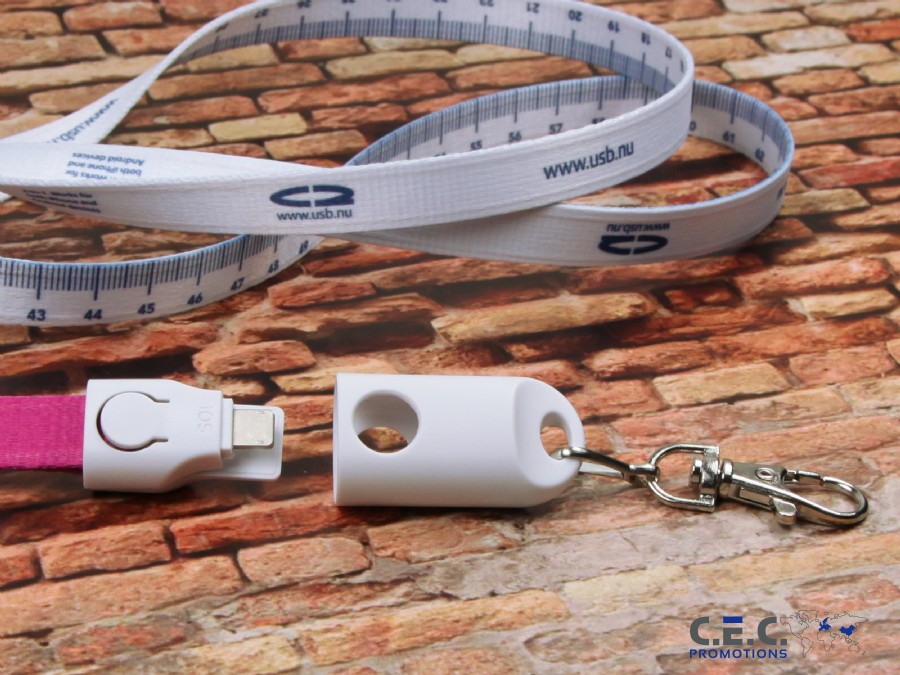 2-in-1 Lanyard Ladekabel