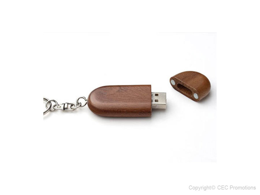 USB Holz Round Business
