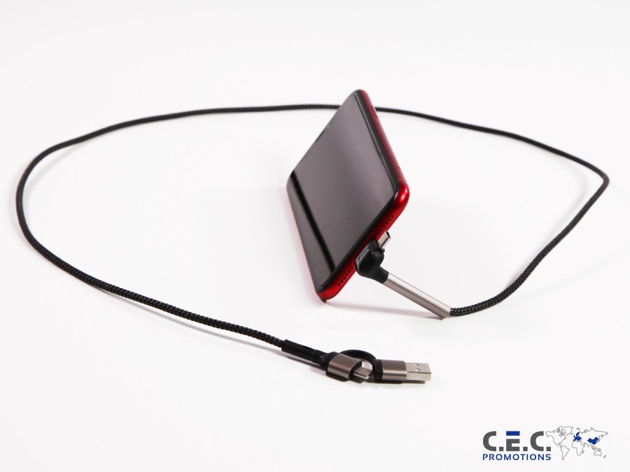 High Speed PD USB-C Multikabel Typ-C + Lightning