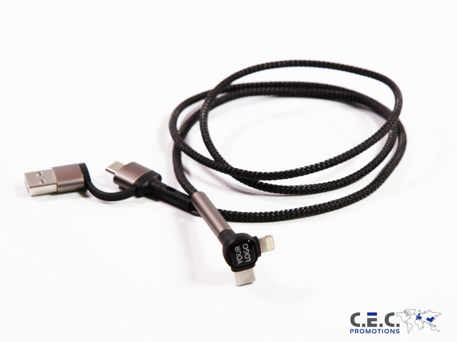 USB Typ-C + Lightning mit Stand-Funktion 