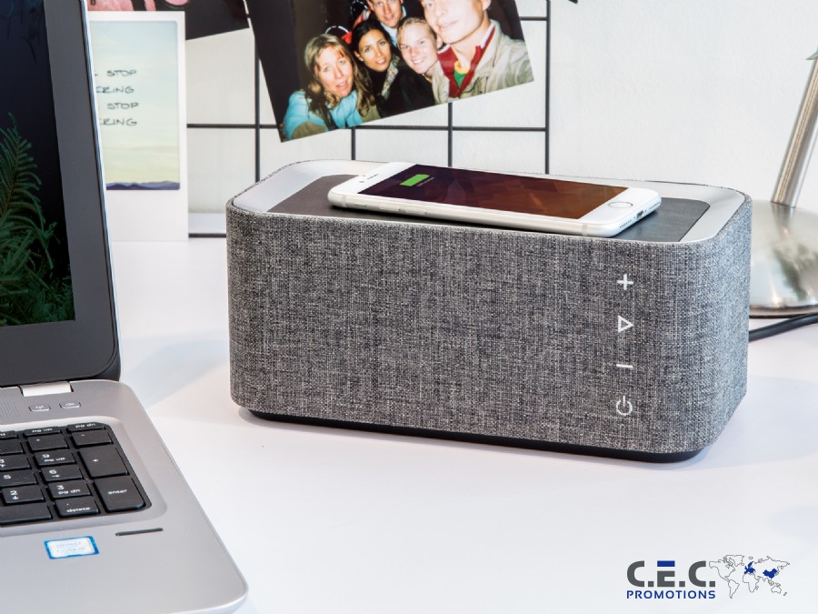 Texture Wireless Charger + Lautsprecher