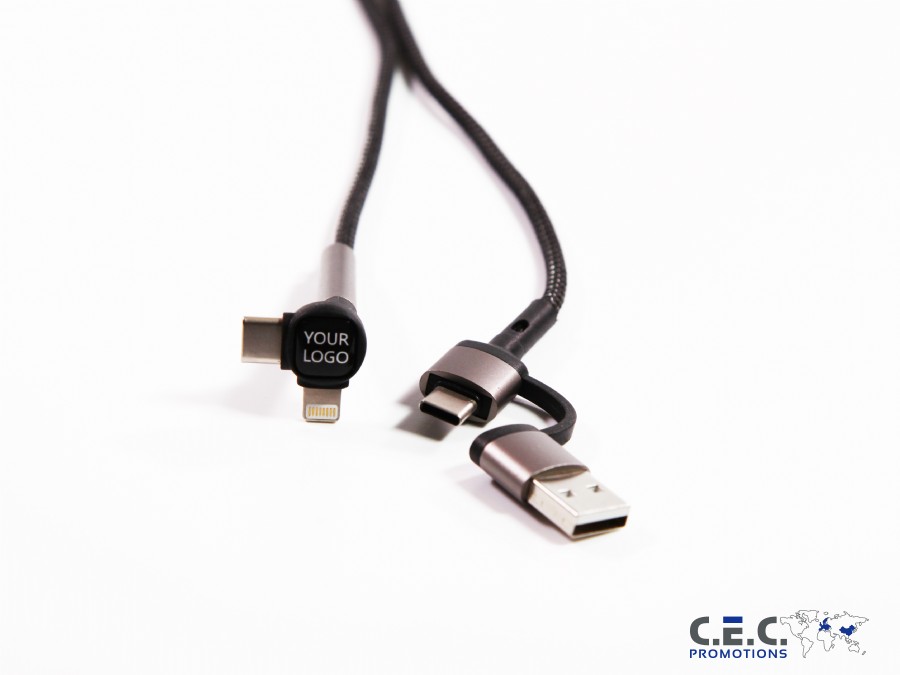 USB Typ-C + Lightning mit Stand-Funktion 