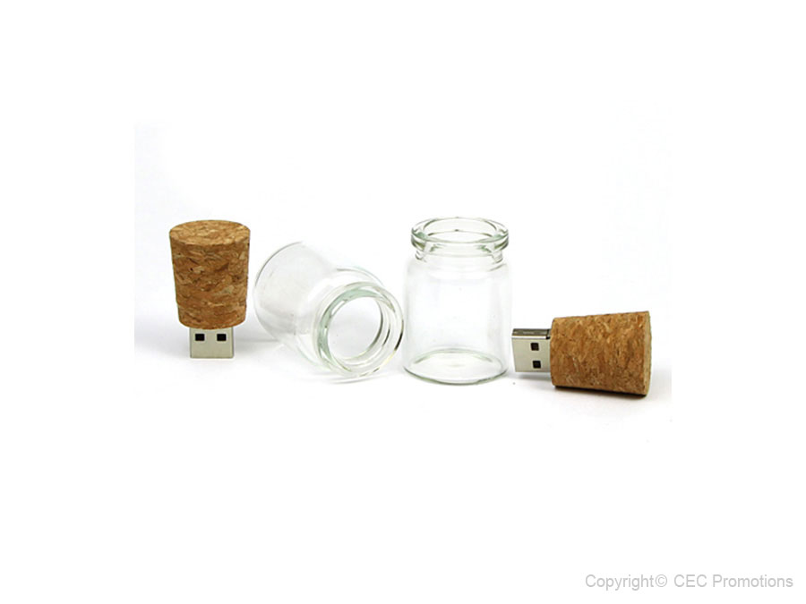 USB-Stick Flaschenpost (Kork)