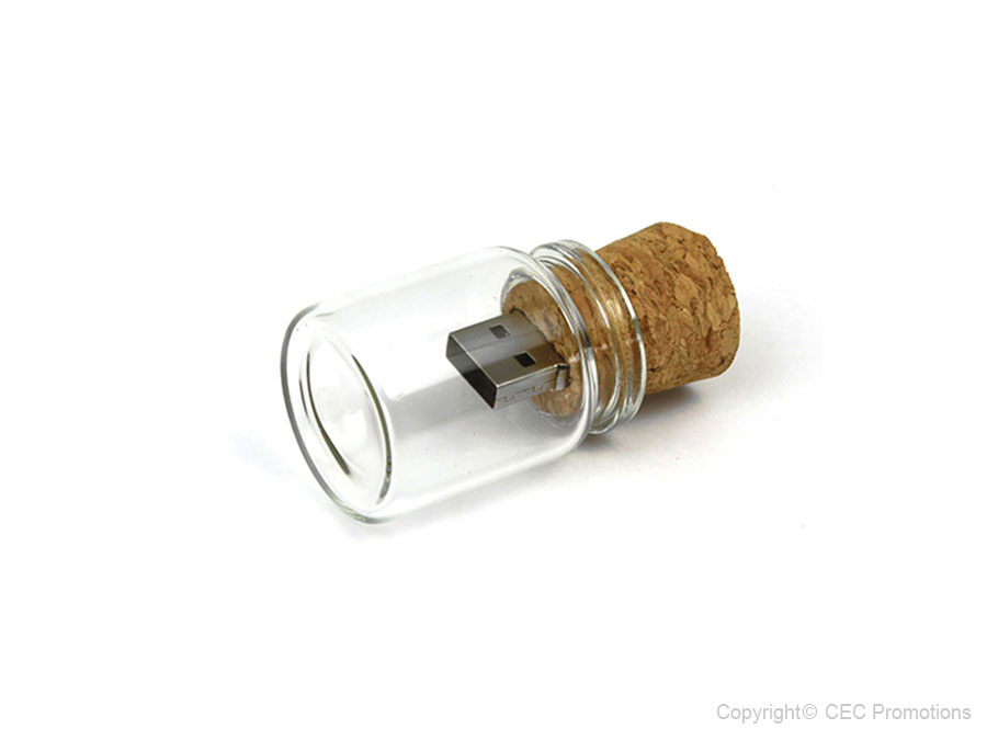 USB-Stick Flaschenpost (Kork)