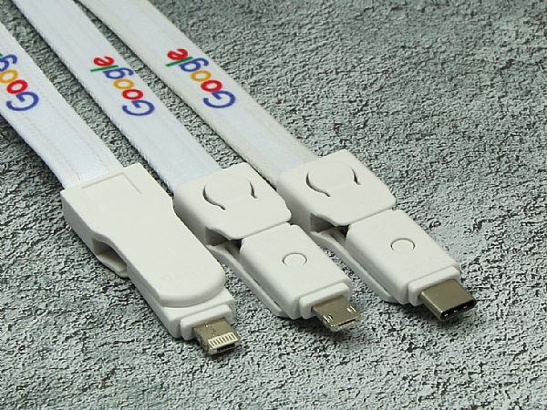 3-in-1 Lanyard Ladekabel