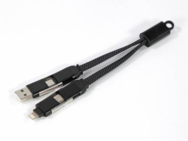 Anschlüsse der 4-in-1 Kabelpeitsche im Detail
