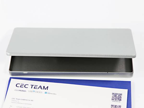Gutscheinbox LangDIN - Klappbox aus Metall