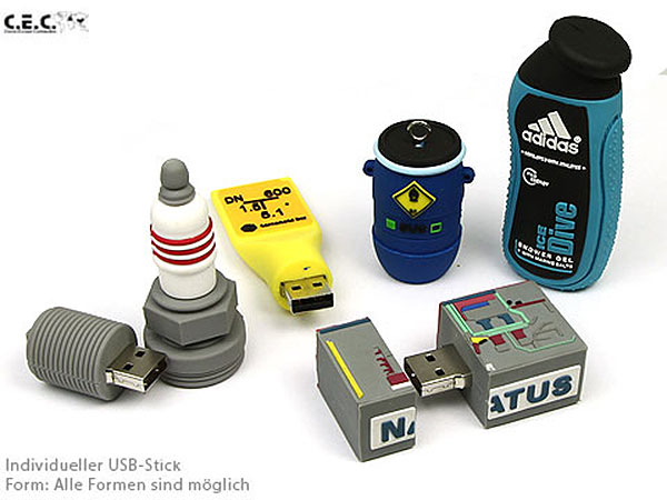 USB Sonderform 3D Produkte