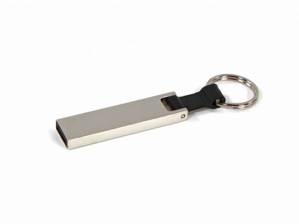 Schicker USB-Stick mit Metallgehäuse und Schlüsselring