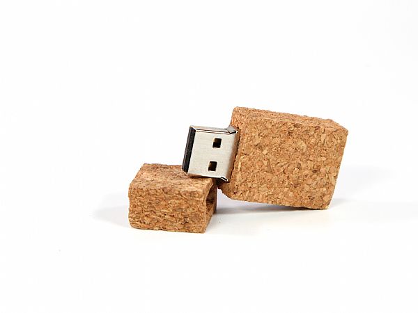 USB-Stick aus Kork (eckig)