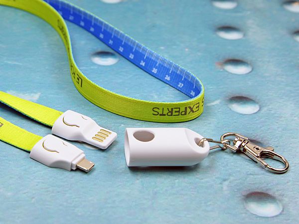 2-in-1 Lanyard Ladekabel