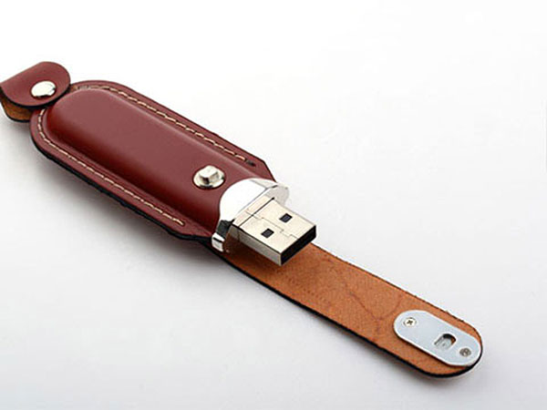 USB Leder Clip