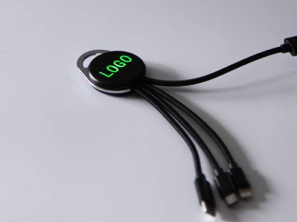 Ladekabel Micro iPhone Type C mit Textilummantelung