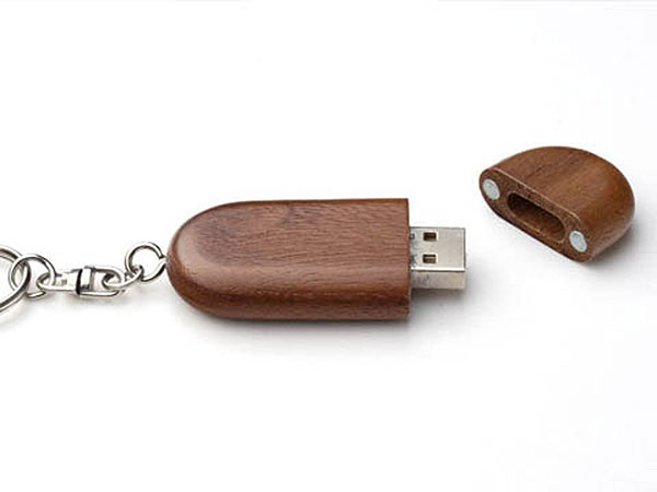 USB Holz Round Business