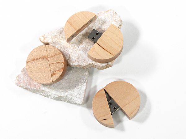 USB Holz Rund