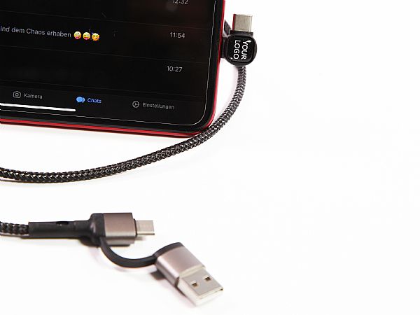 USB Typ-C + Lightning mit Stand-Funktion 