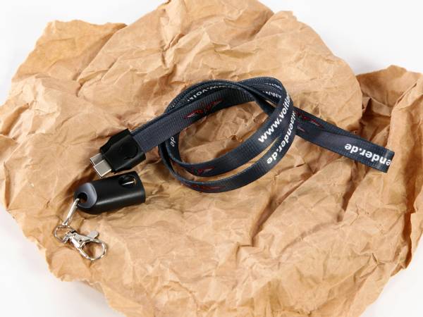 type c nach type c ladelanyard mit karabiner