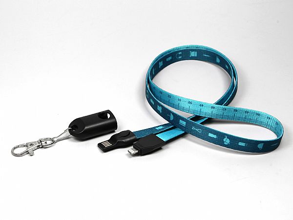 2-in-1 Lanyard Ladekabel