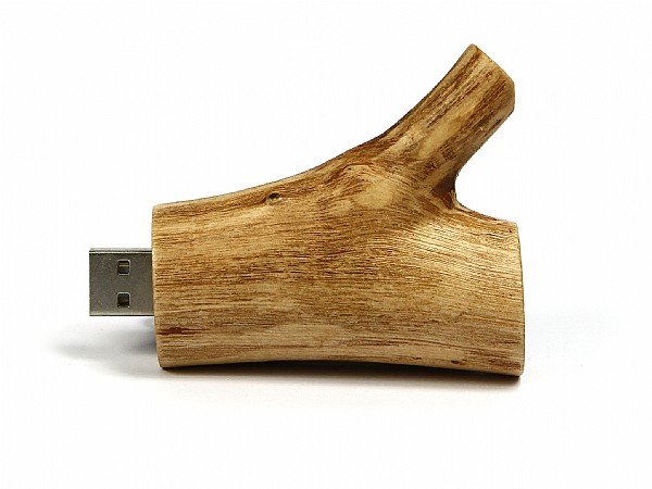 USB-Stick Holzast hell