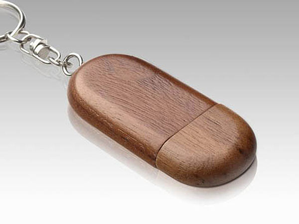 USB Holz Round Business