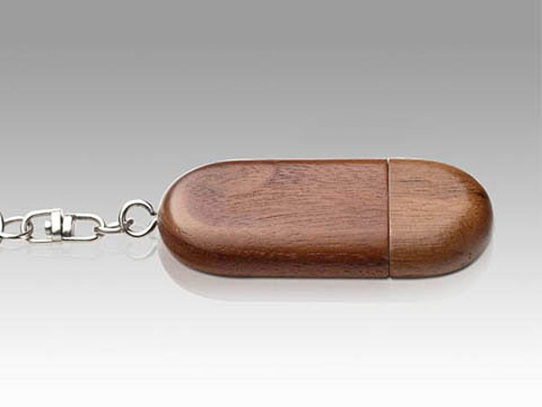 USB Holz Round Business