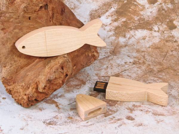 USB Holzfisch