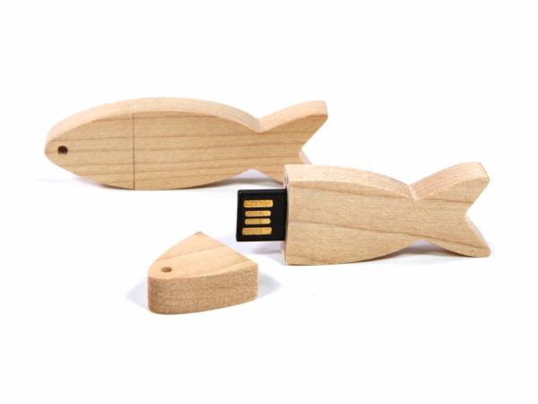 USB Holzfisch