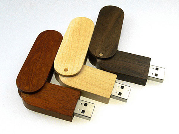 USB Holz Flip