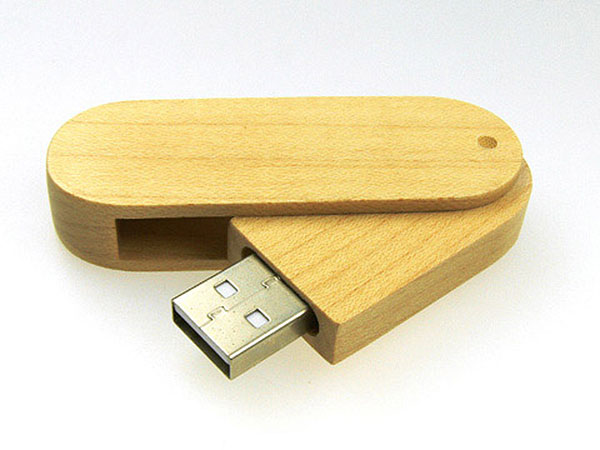 USB Holz Flip