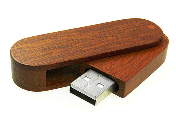 USB Holz Flip