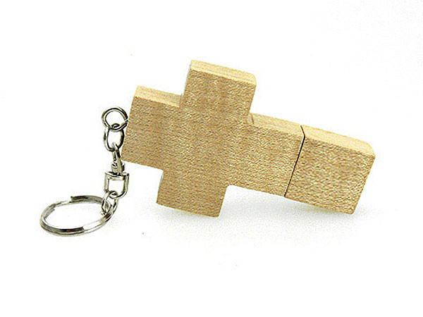 USB Holzkreuz