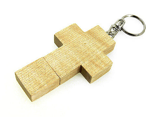 USB Holzkreuz