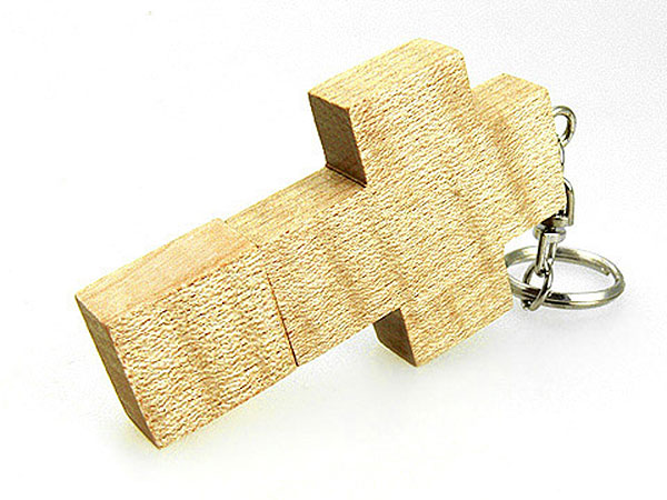 USB Holzkreuz