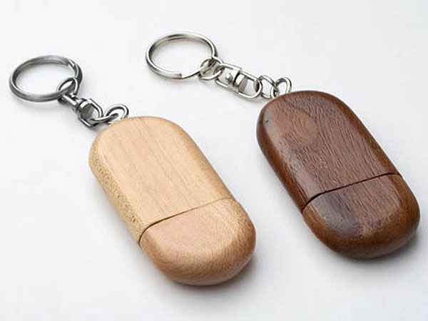 USB Holz Round Business